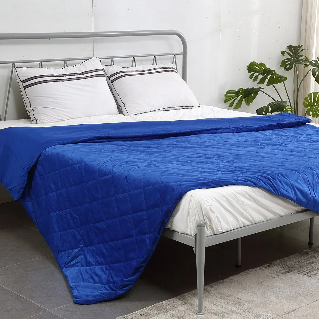121x91cm Anti Anxiety Weighted Blanket Cover Polyester Cover Only Blue