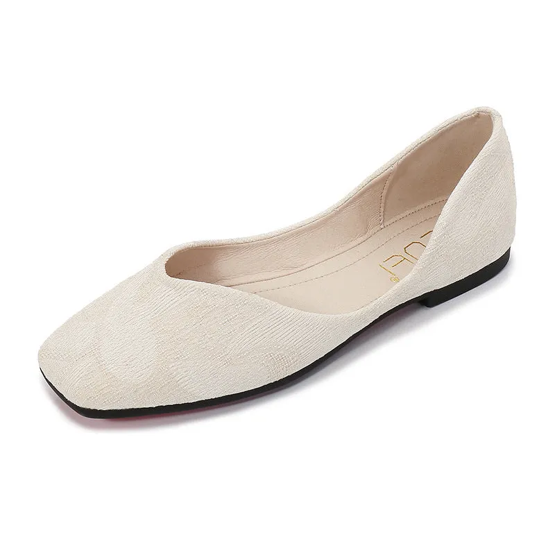2021 Spring Net Celebrity Simple Style Breathable Knitted Single Shoes Women