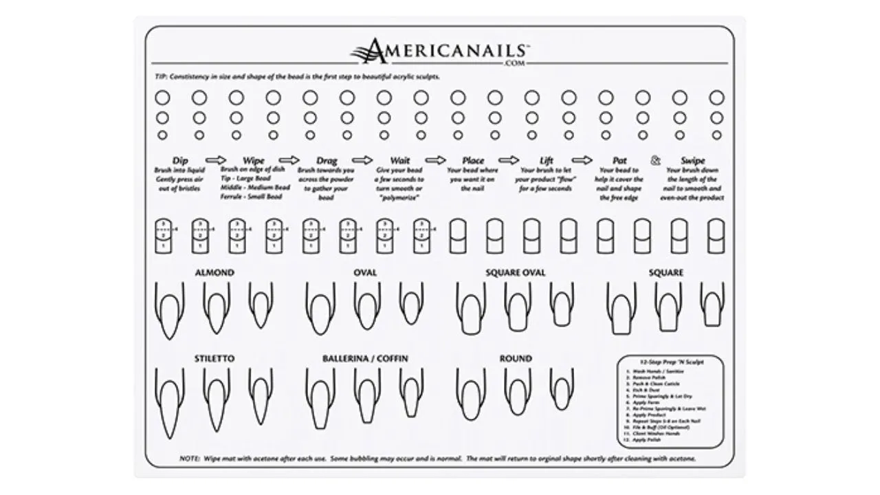 AmericaNails - Silicone Training Mat