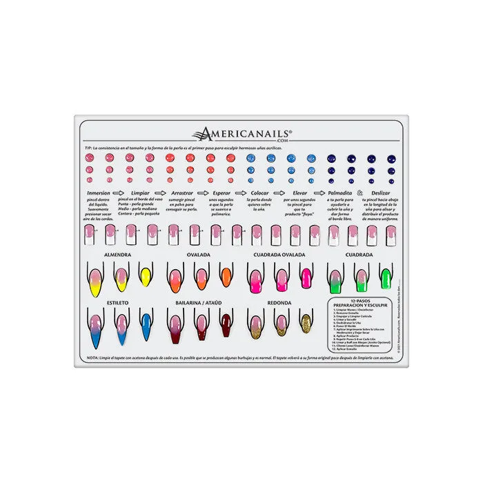 AmericaNails - Silicone Training Mat