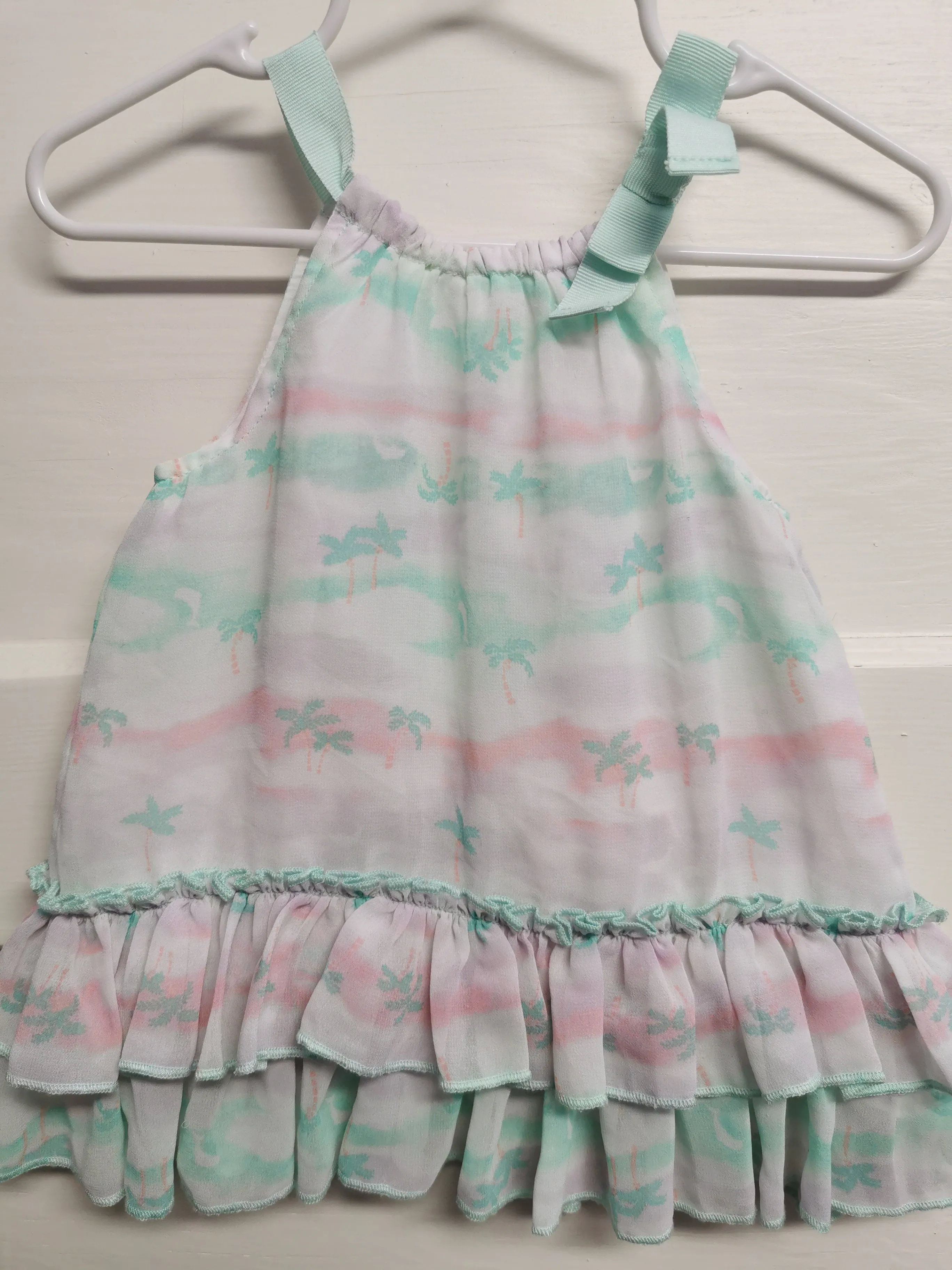 BABY GIRL SIZE 6/9 MONTHS - CHEROKEE Lightweight Summer Dress EUC B38
