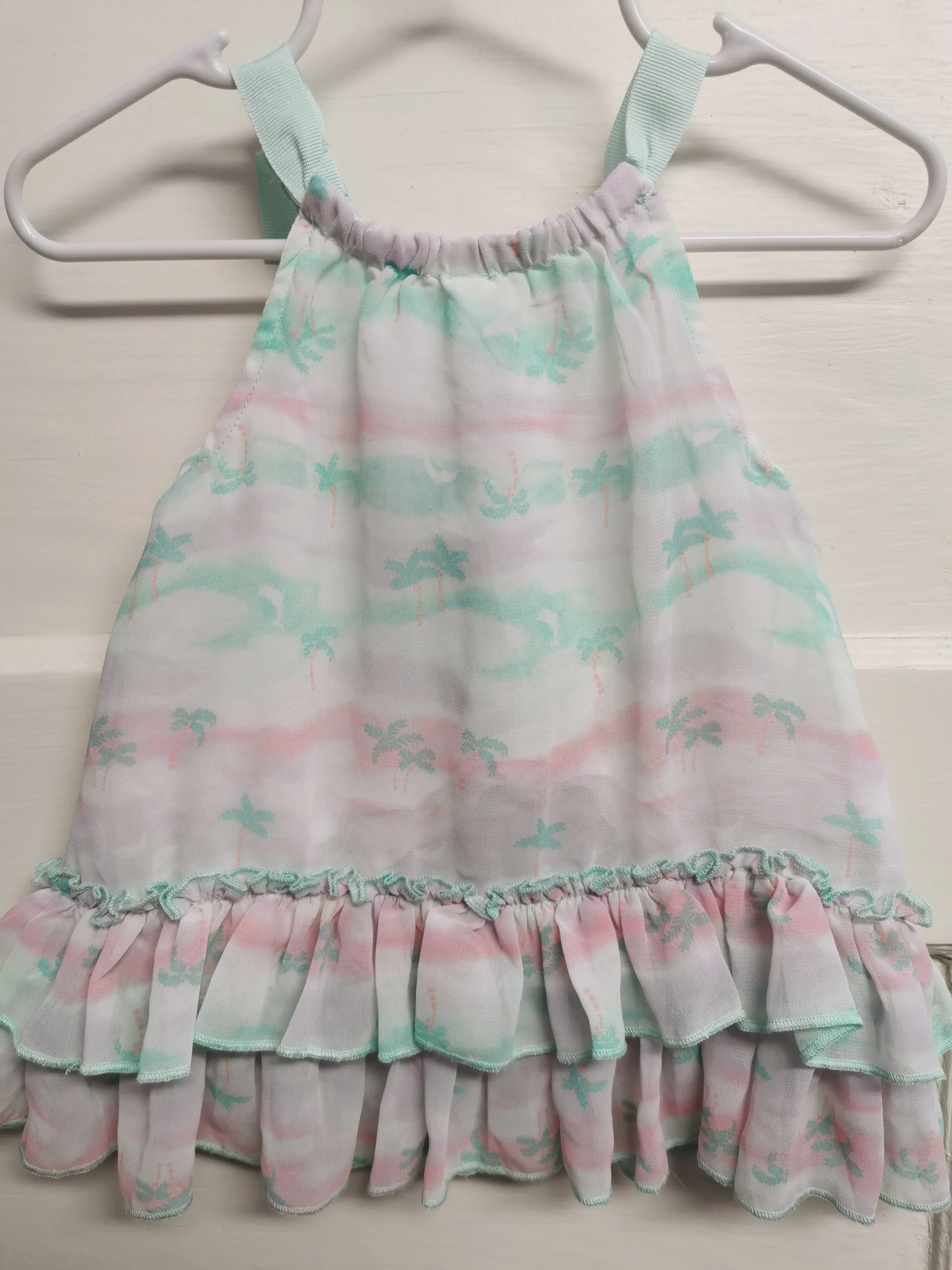 BABY GIRL SIZE 6/9 MONTHS - CHEROKEE Lightweight Summer Dress EUC B38