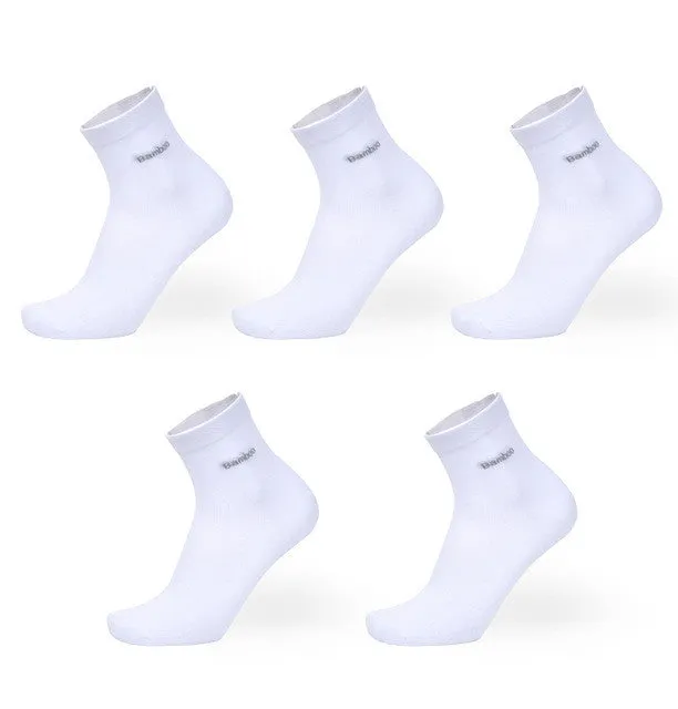 Bamboo Fiber Socks Breathable Anti-Bacterial Men's Long Sock -  5pairs / lot