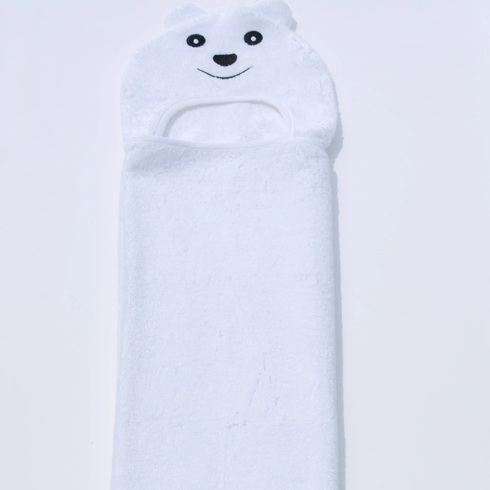 Bamboo rayon Bear Hooded Turkish Towel: Little Kid