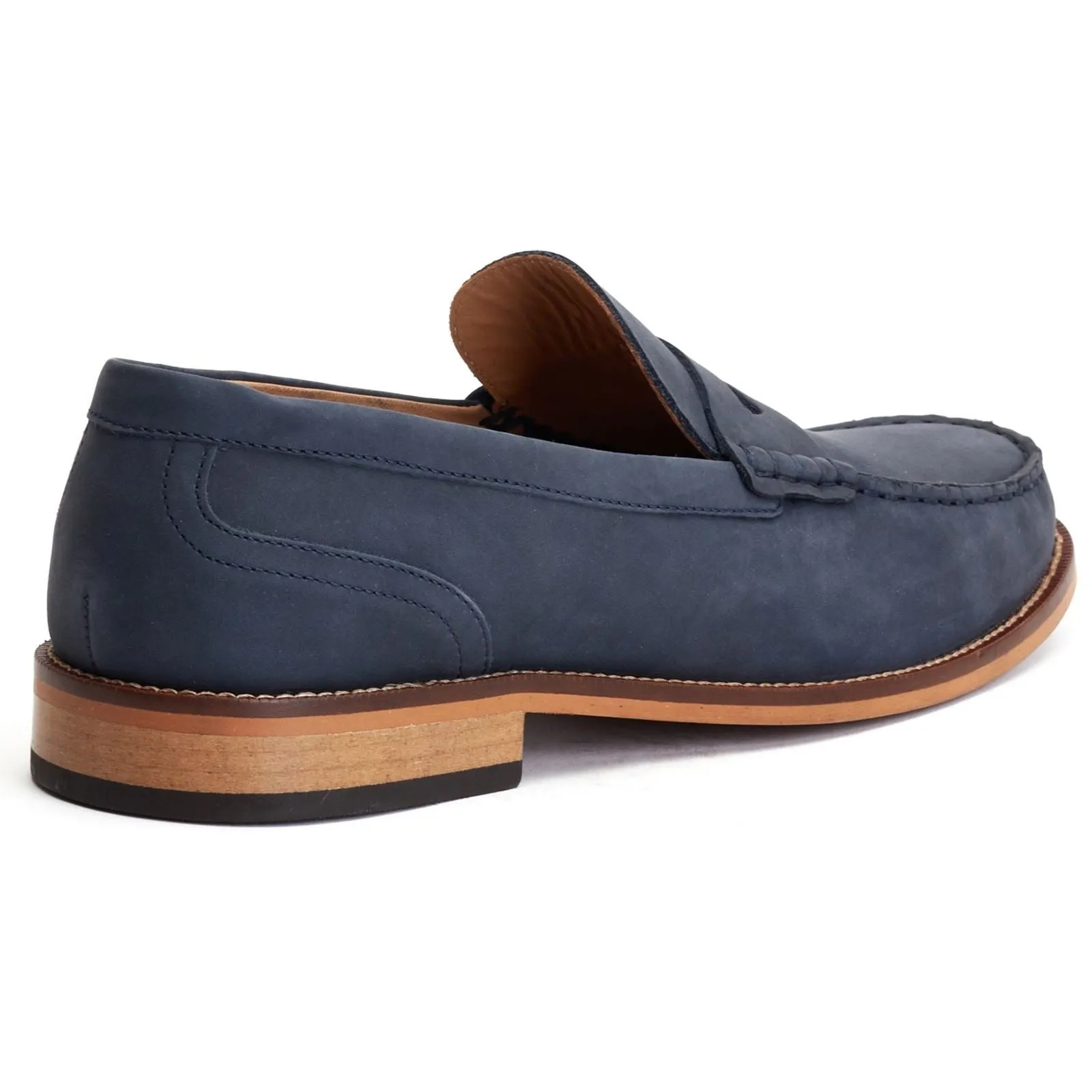 Base London Garfield Leather Men's Navy Loafers