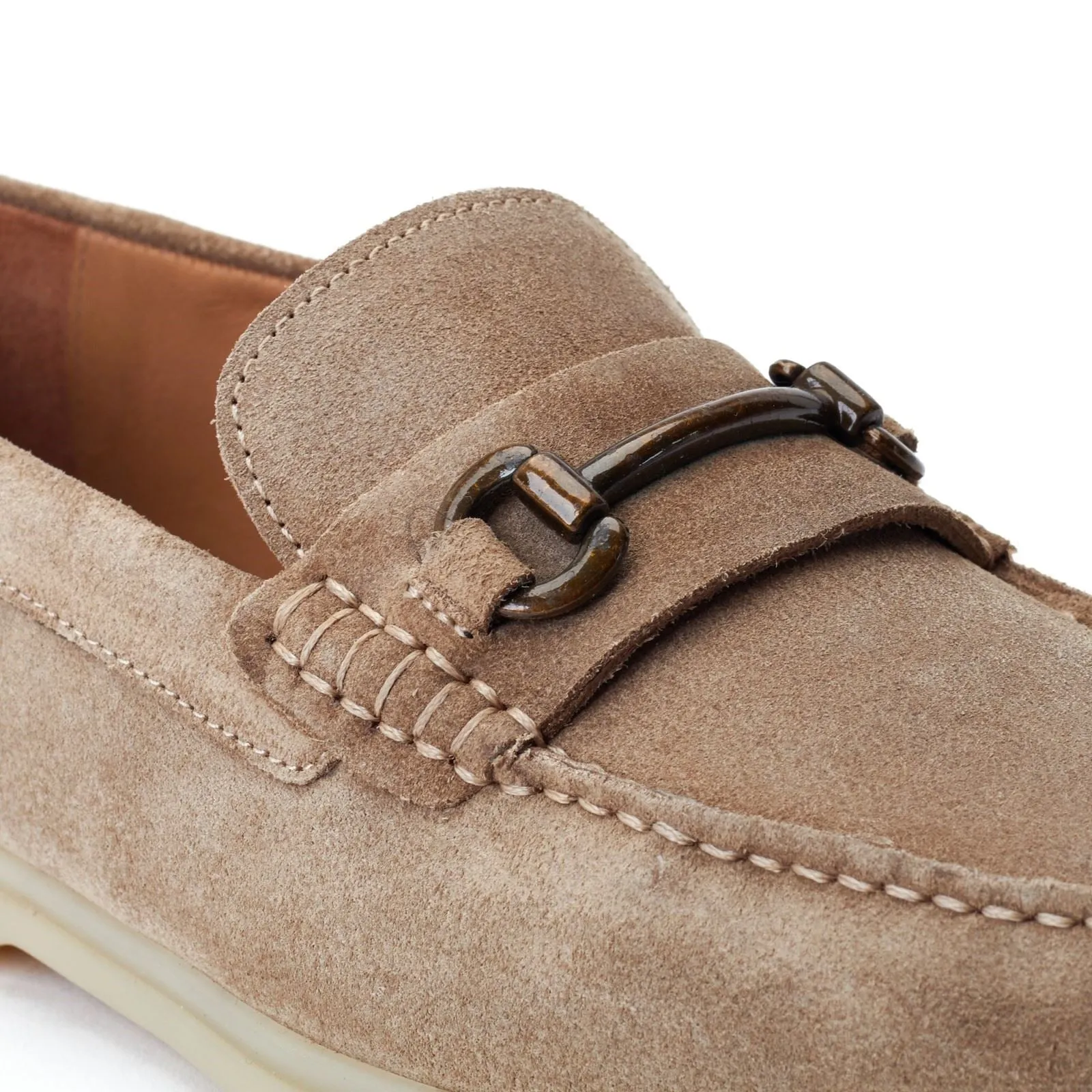 Base London Snapper Leather Men's Sand Loafers