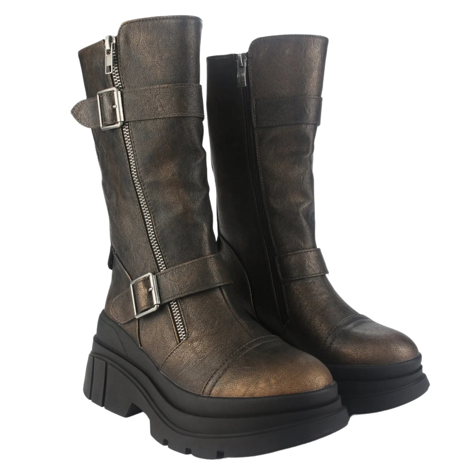 Bota Chalada Mujer Natirus-2 Café Casual