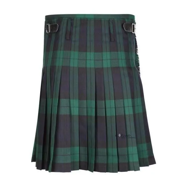 Boys Casual Polyviscose Kilt - Black Watch