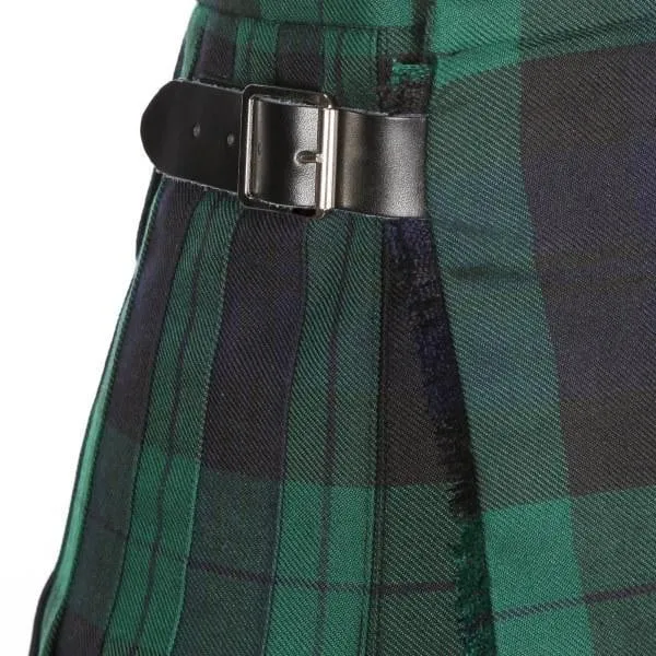 Boys Casual Polyviscose Kilt - Black Watch