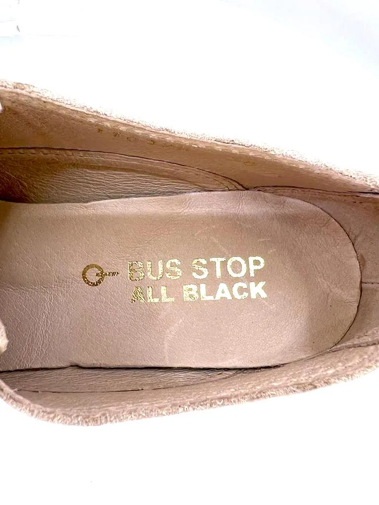 BUS STOP X ALL BLACK CREAM ANGLAISE TWO-TONE OXFORD LOAFERS
