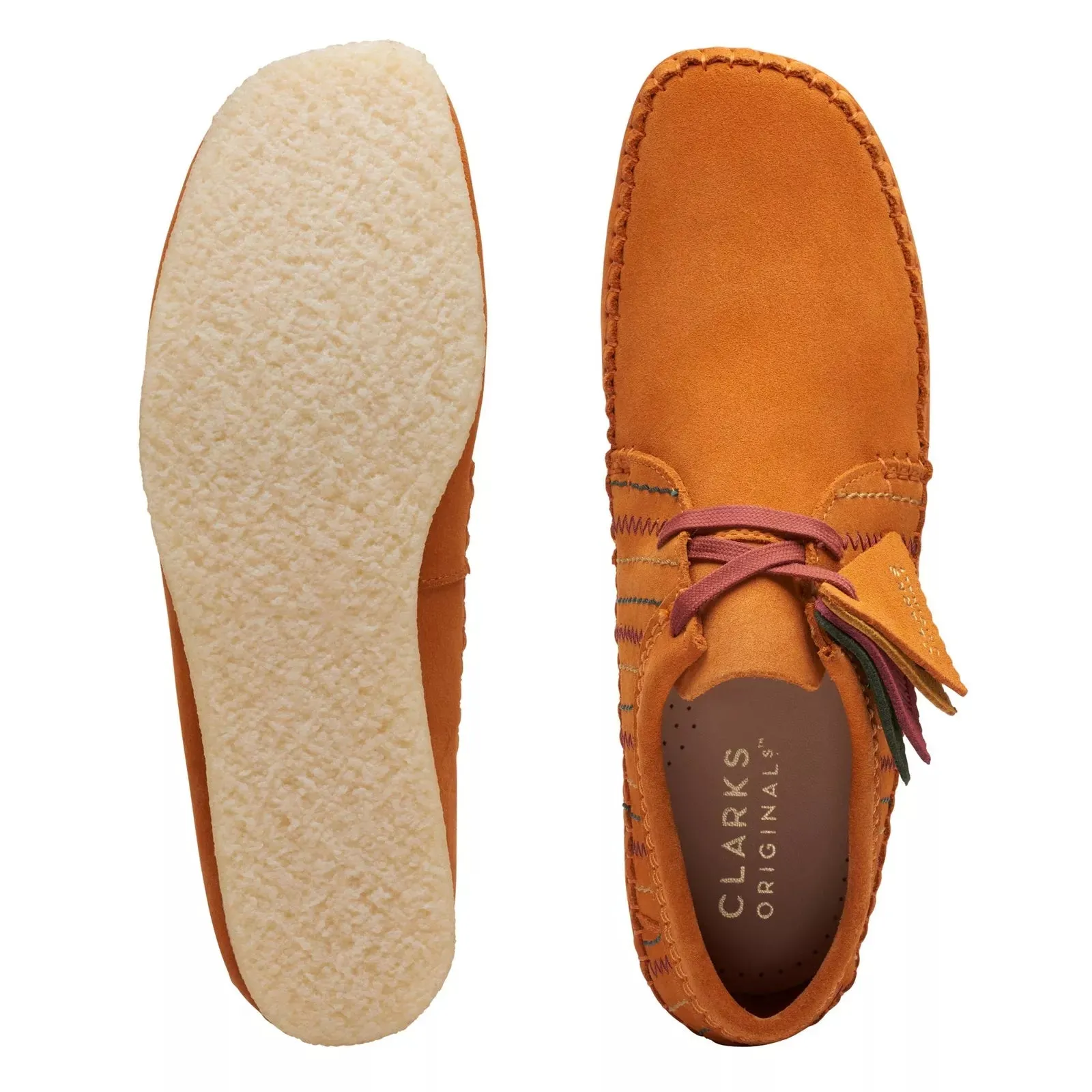 Clarks Men's Weaver Burnt Orange Comb Suede 26174517