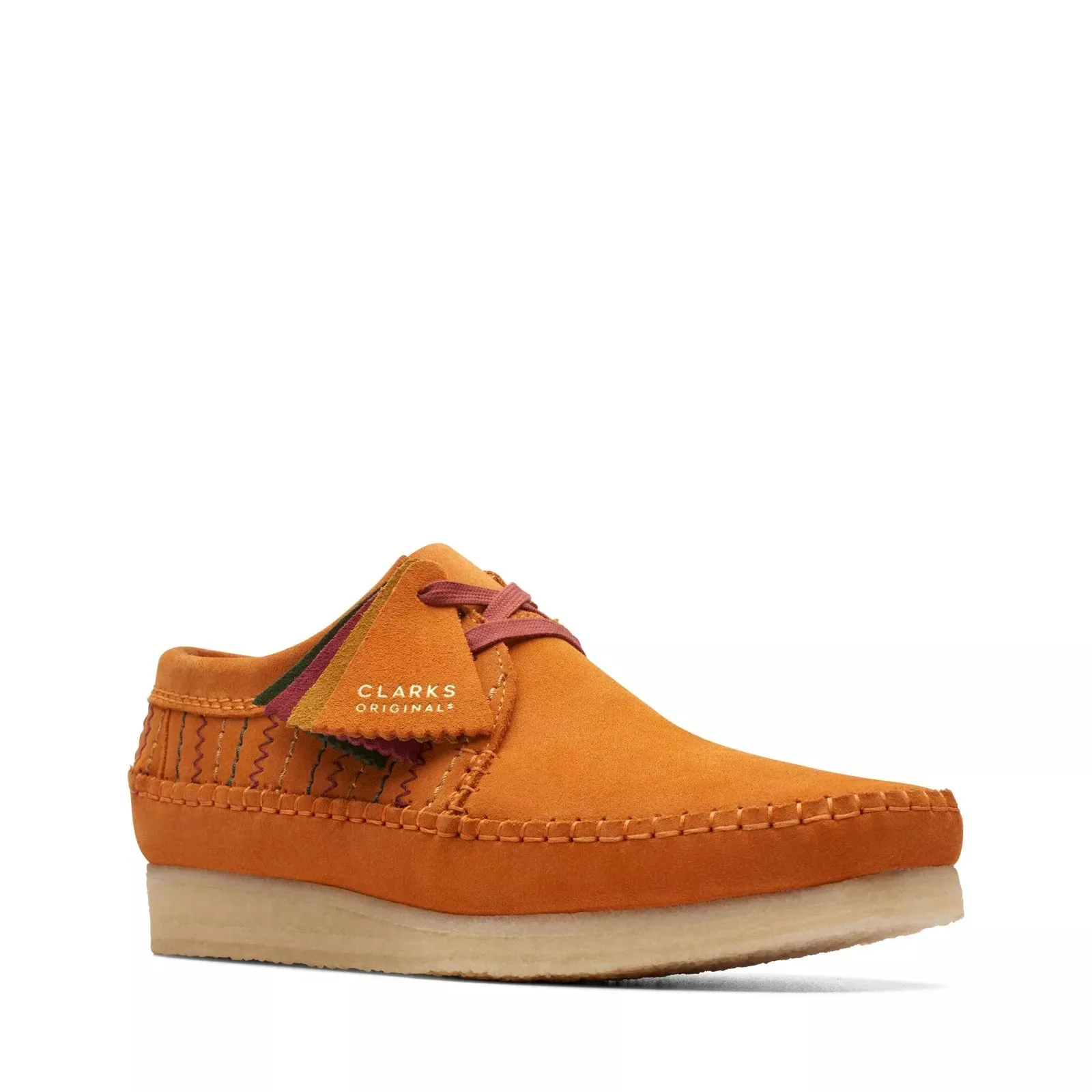 Clarks Men's Weaver Burnt Orange Comb Suede 26174517