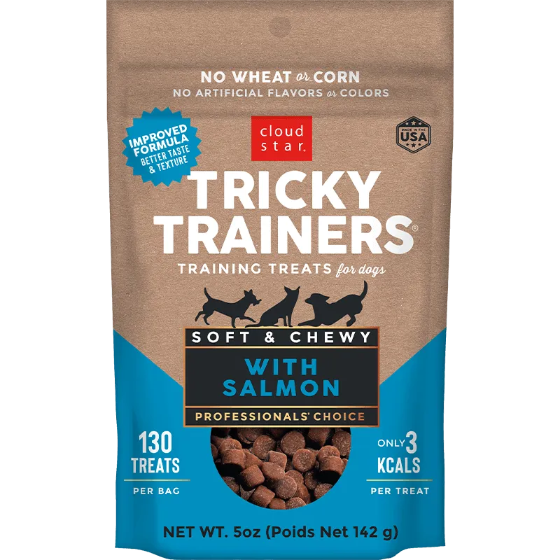 Cloud Star Tricky Trainers Soft and Chewy With Salmon 142g Dog Treats