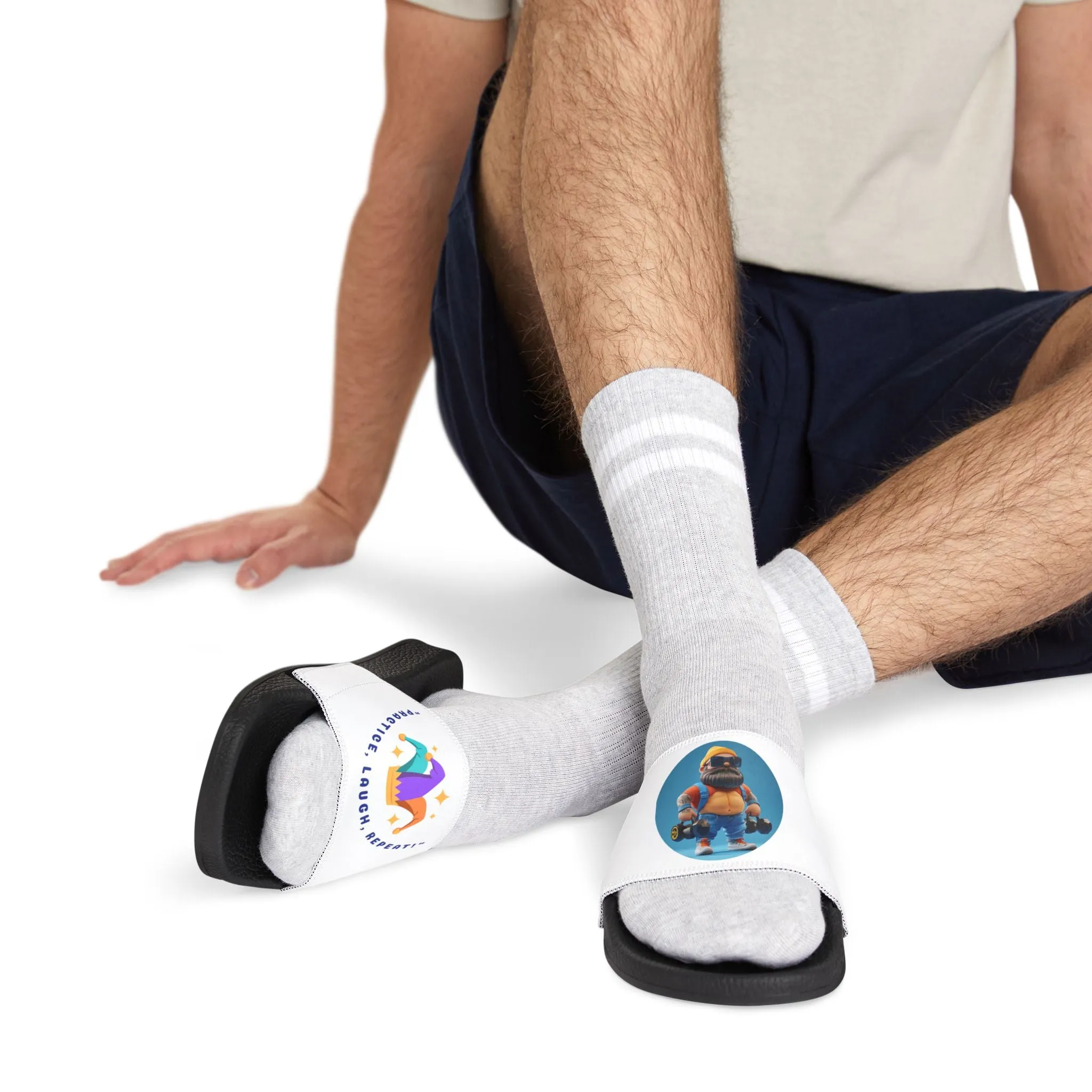 Cool Cartoon Character Sandals for Men - Stylish Removable-Strap Design