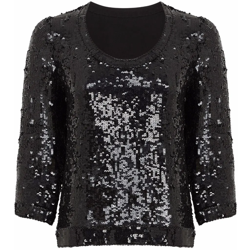 Couture Vintage sequin top Size 8UK