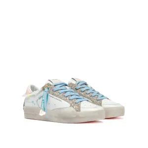 Crime London Baby Shine Sk8 Deluxe Platform Sole Trainers