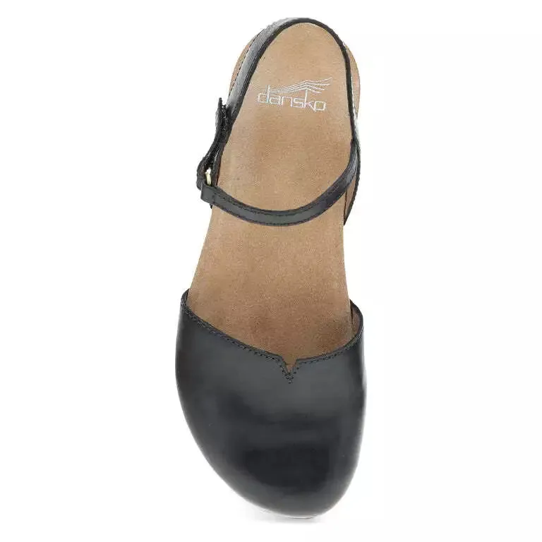 Dansko Women's Rowan Black Waxy Burnished 6025475300