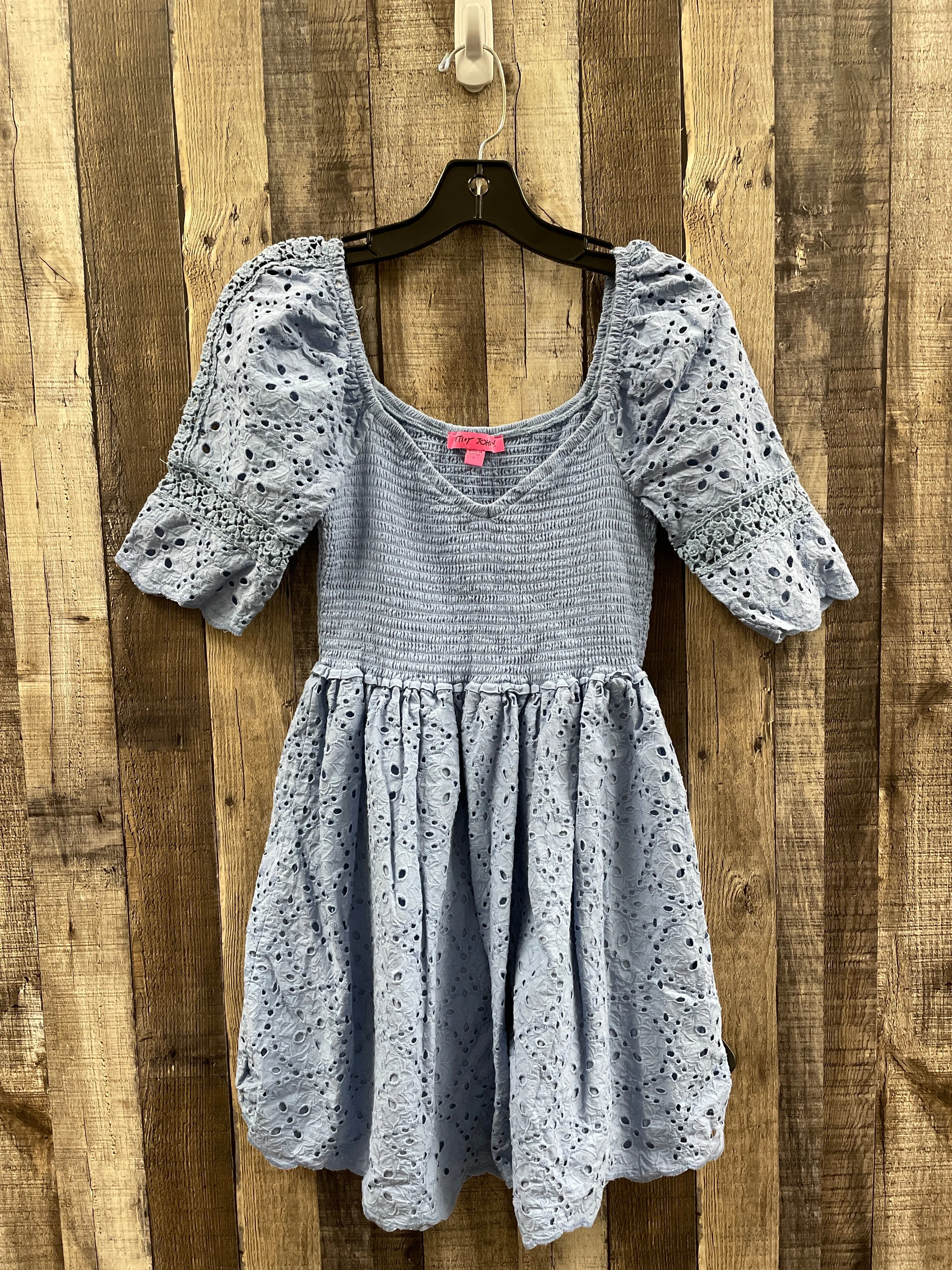 Dress Casual Short By Betsey Johnson In Blue, Size: L