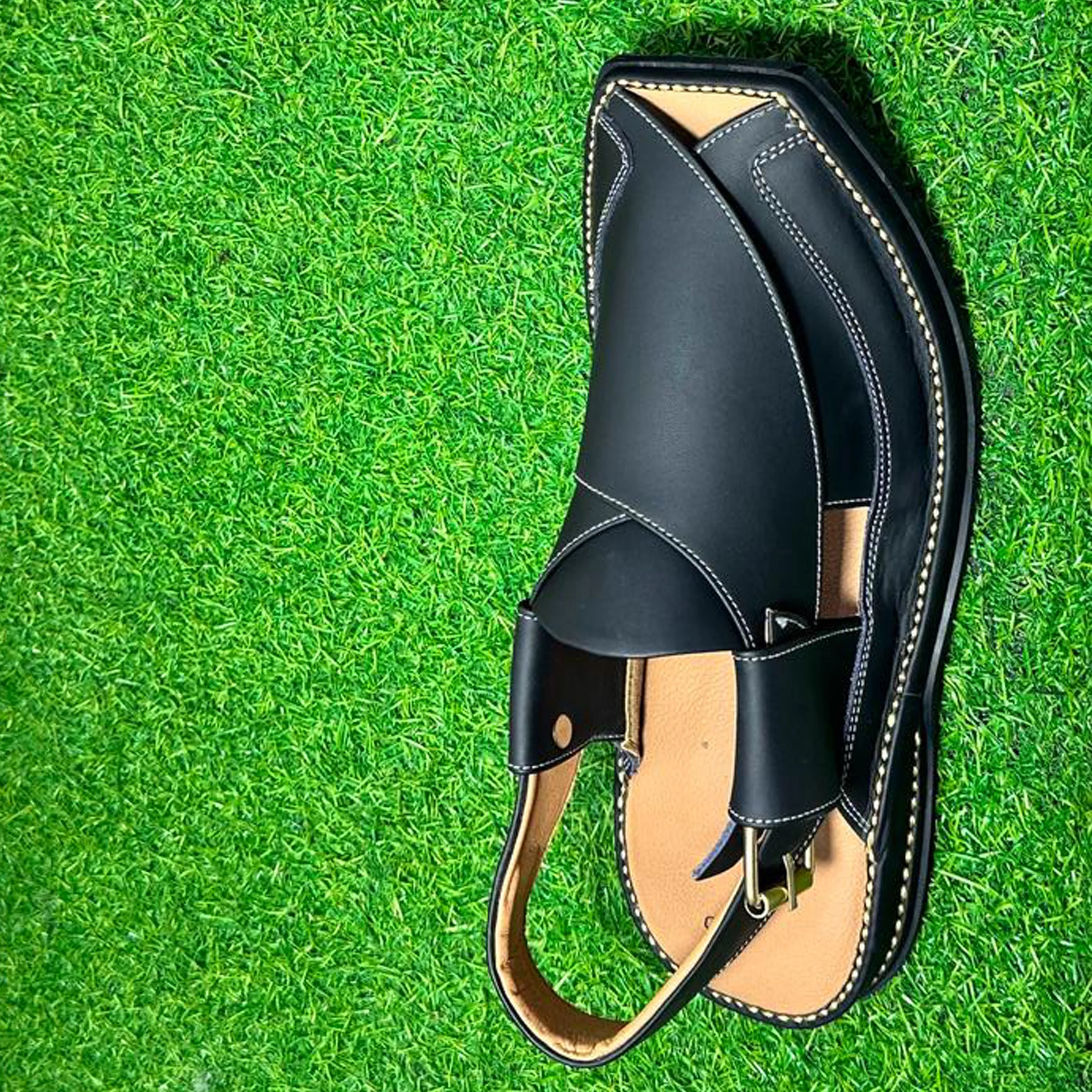 Elegant Leather Peshawari Sandals | Embrace Cultural Heritage Nk-024