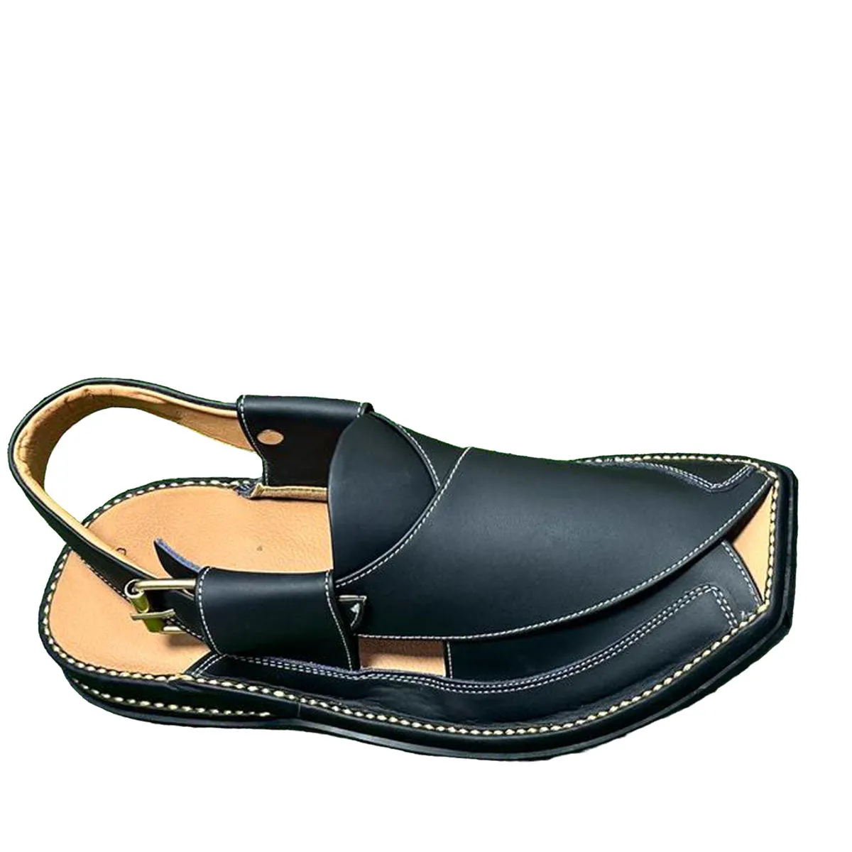 Elegant Leather Peshawari Sandals | Embrace Cultural Heritage Nk-024