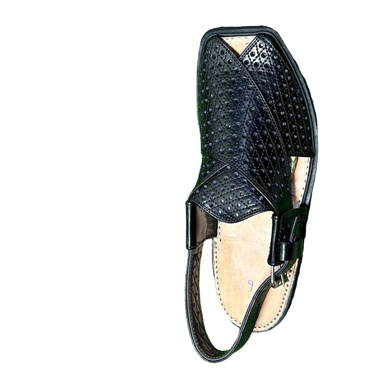 Elegant Leather Peshawari Sandals | Embrace Cultural Heritage Nk-028