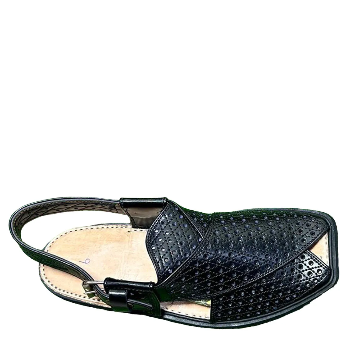 Elegant Leather Peshawari Sandals | Embrace Cultural Heritage Nk-028