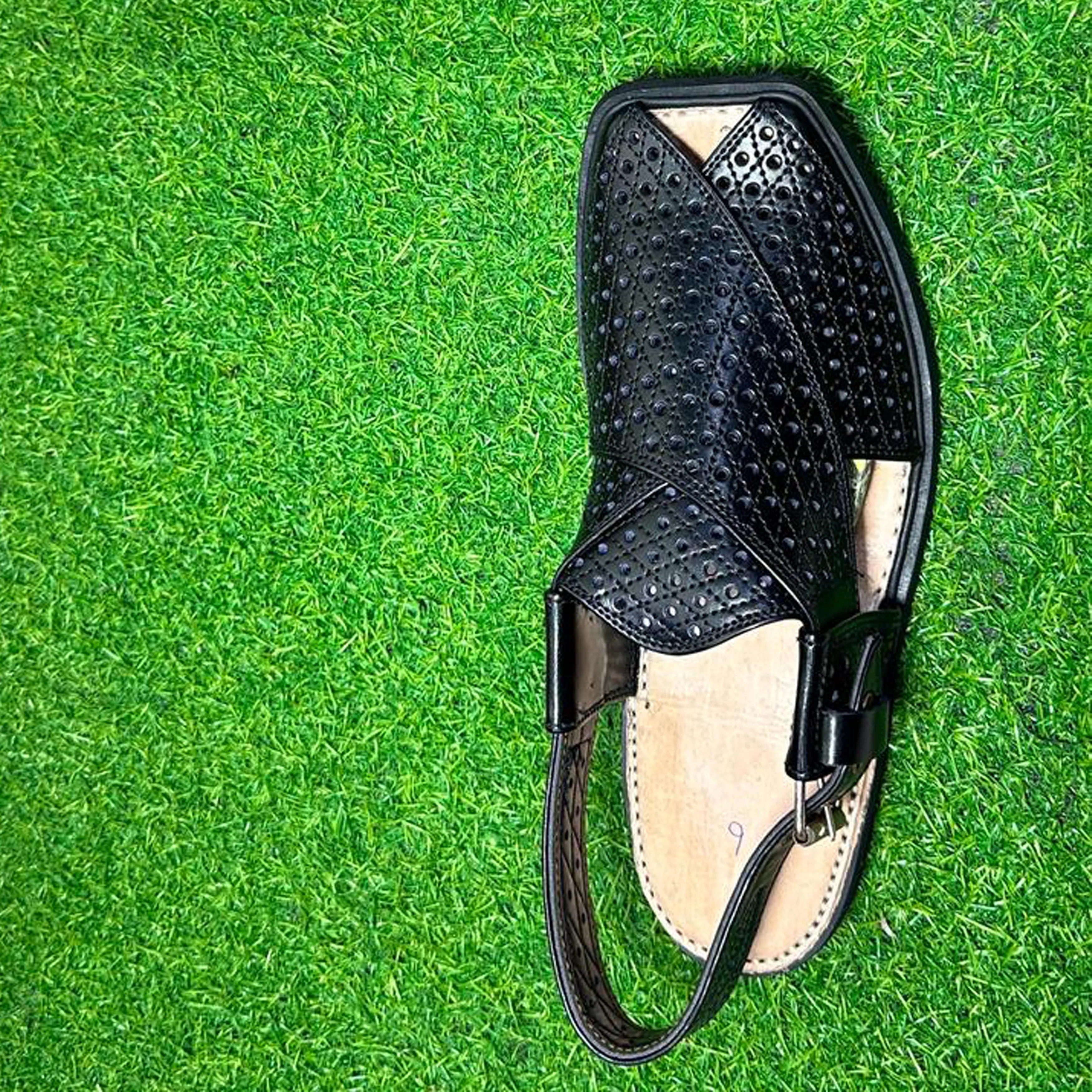 Elegant Leather Peshawari Sandals | Embrace Cultural Heritage Nk-028