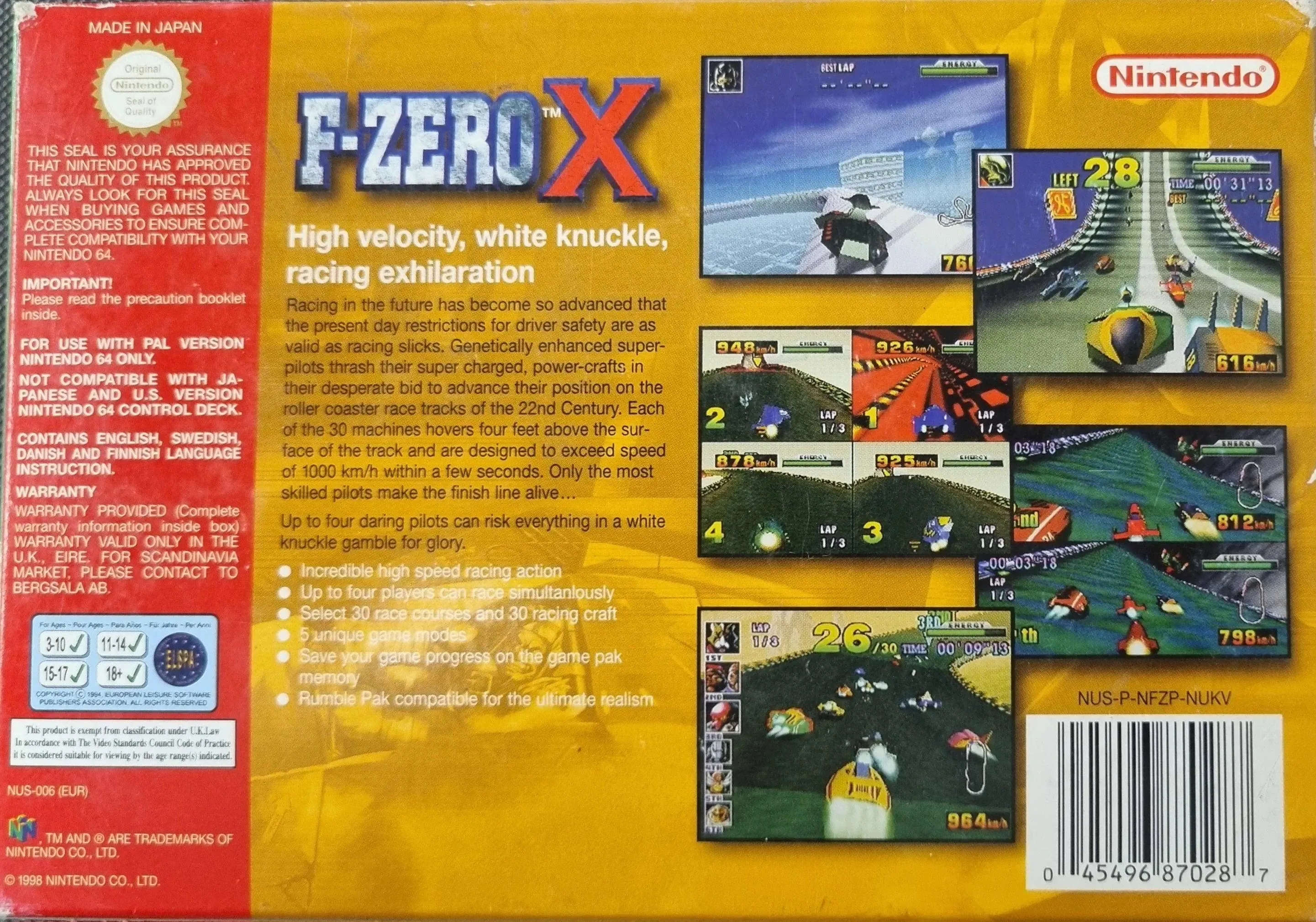 F-Zero X i æske