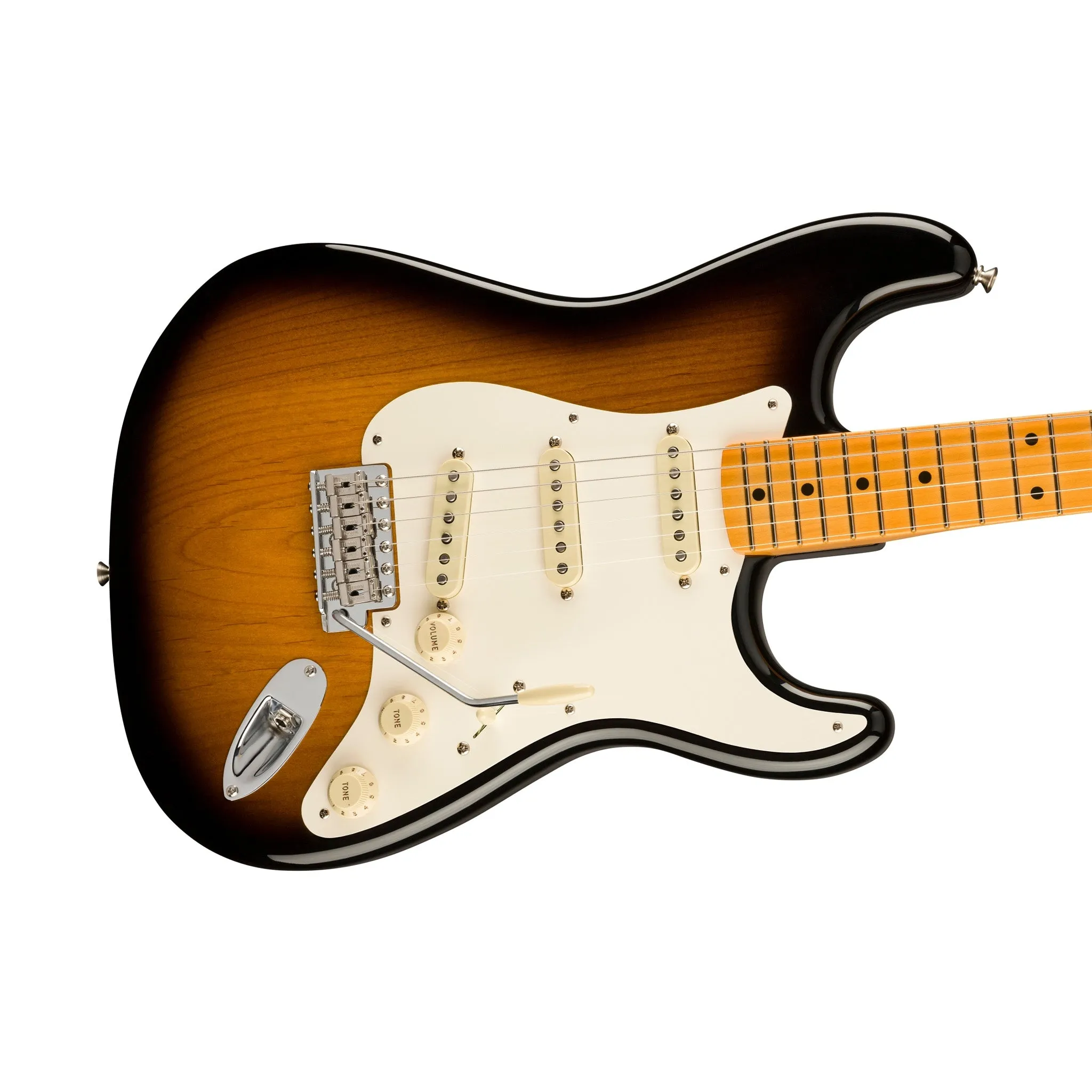 Fender American Vintage II 57 Stratocaster Electric Guitar, Maple FB, 2-Tone Sunburst (B-Stock)