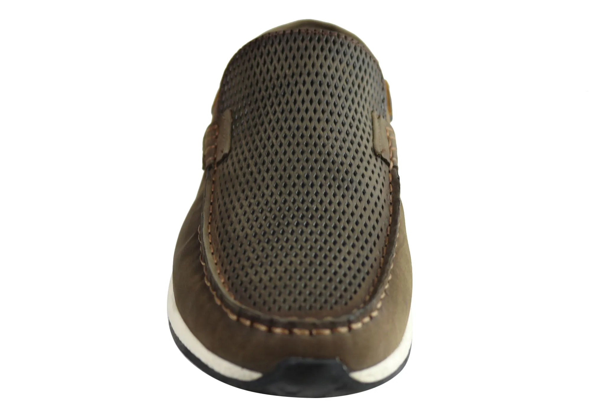 Ferricelli Frank Mens Leather Comfy Casual Loafer Shoes Made In Brazil