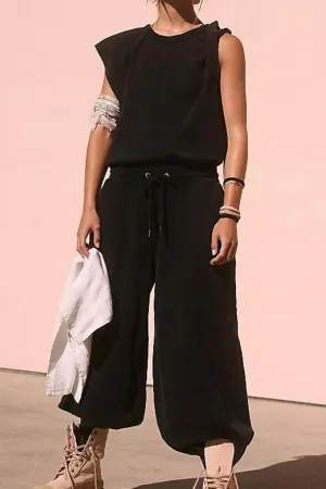 Free People: Throw And Go Onesie in Black