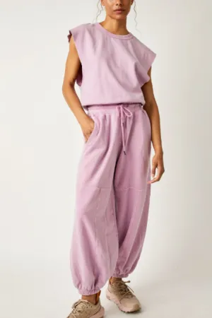 Free People: Throw And Go Onesie in Cherry Blossom