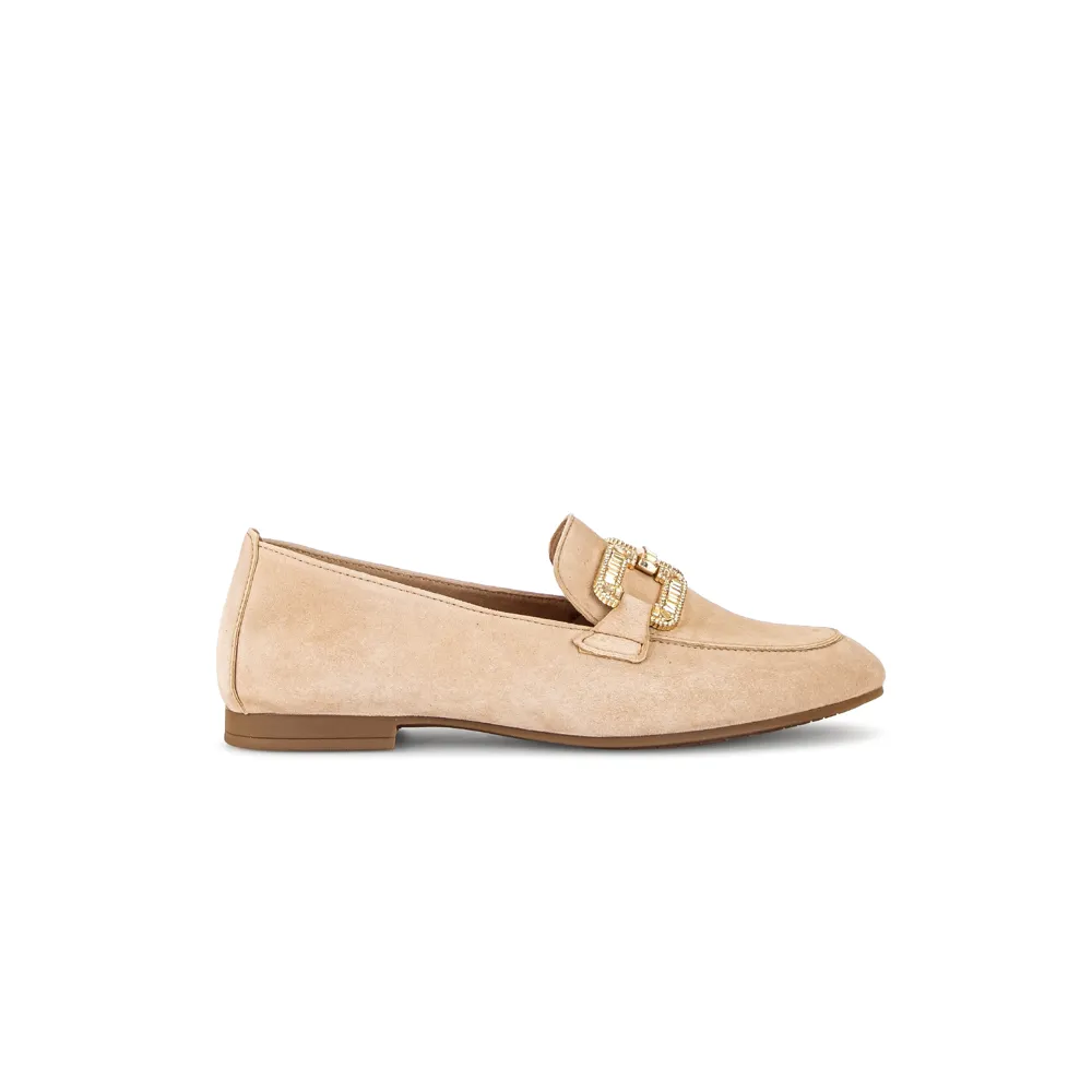 Gabor Jackie 65.210.14 Caramel Suede/Gold Loafer