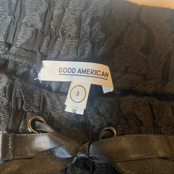 Good American Sheer Zebra Running short Sz 3/L