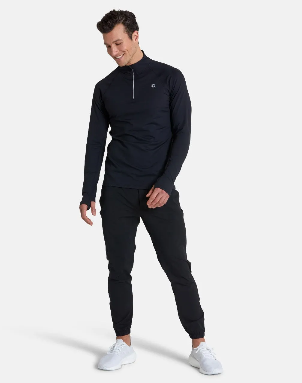 Gym Coffee Relentless 1/4 Zip (Mens) - Black