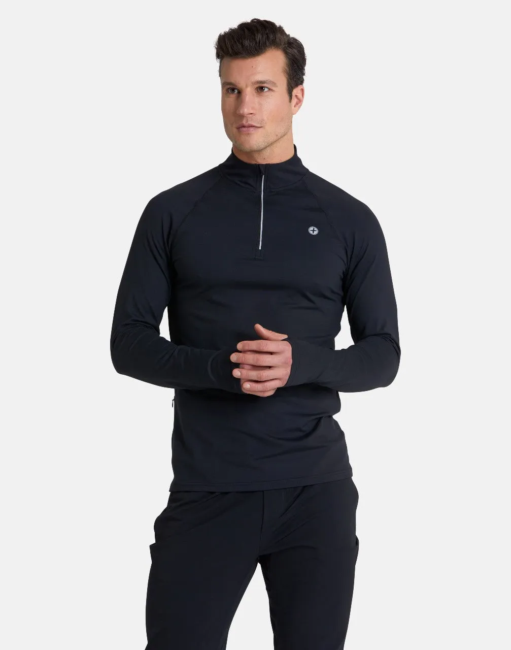 Gym Coffee Relentless 1/4 Zip (Mens) - Black