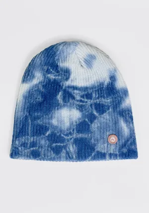 Hand-Dyed Cotton Beanie – Indigo Tie-Dye