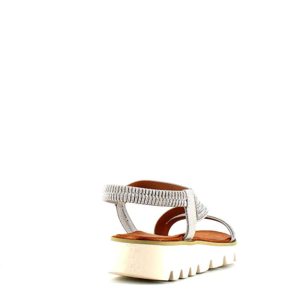 Heavenly Feet Fresco Sandal Silver