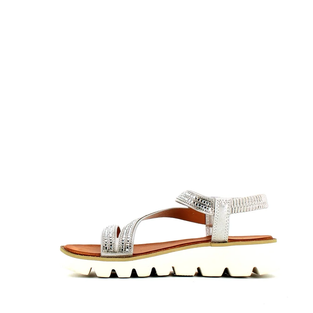 Heavenly Feet Fresco Sandal Silver