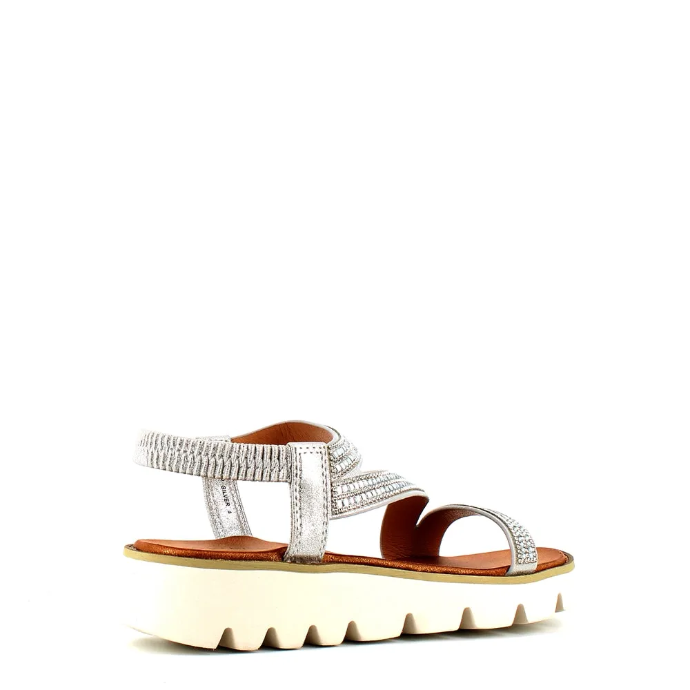 Heavenly Feet Fresco Sandal Silver