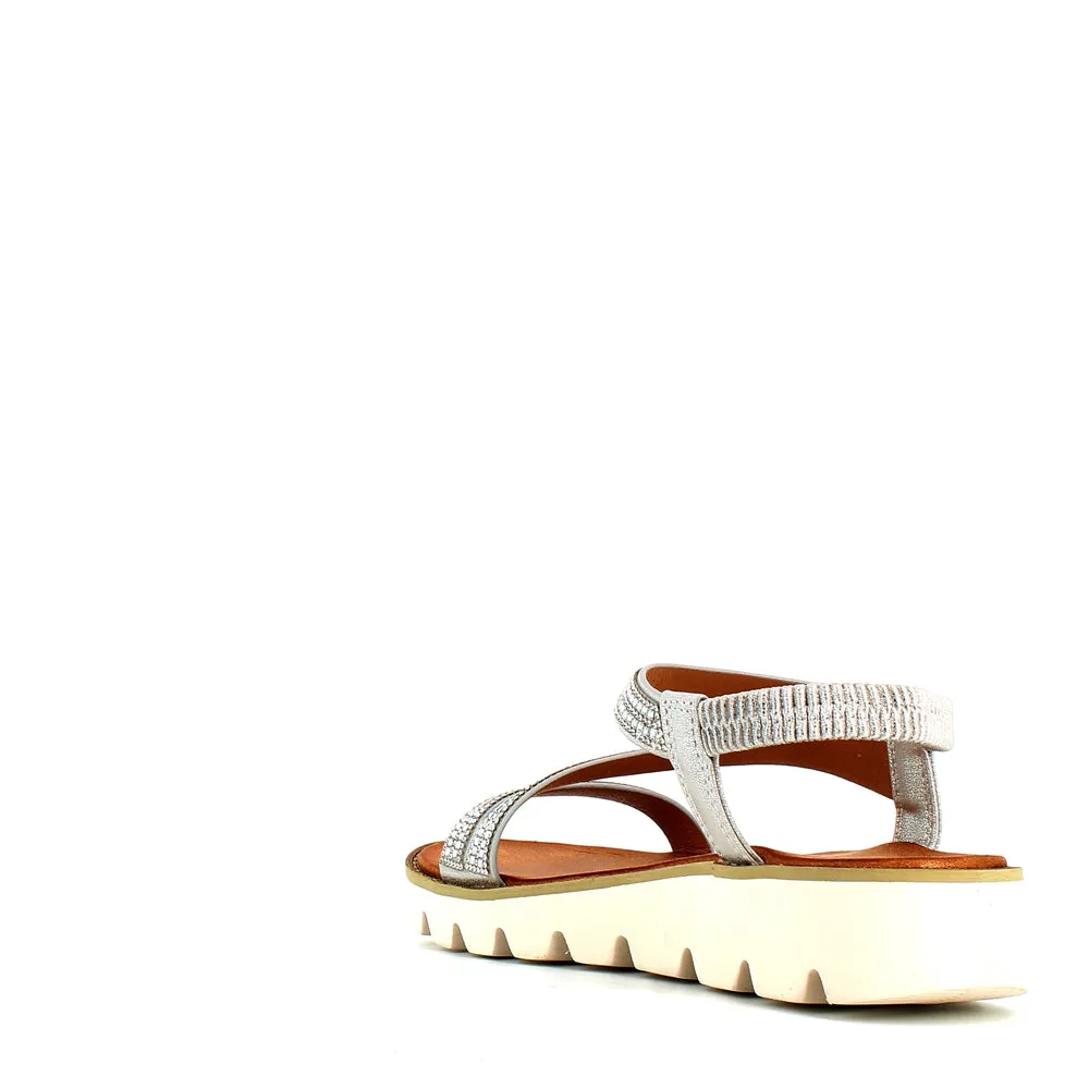 Heavenly Feet Fresco Sandal Silver