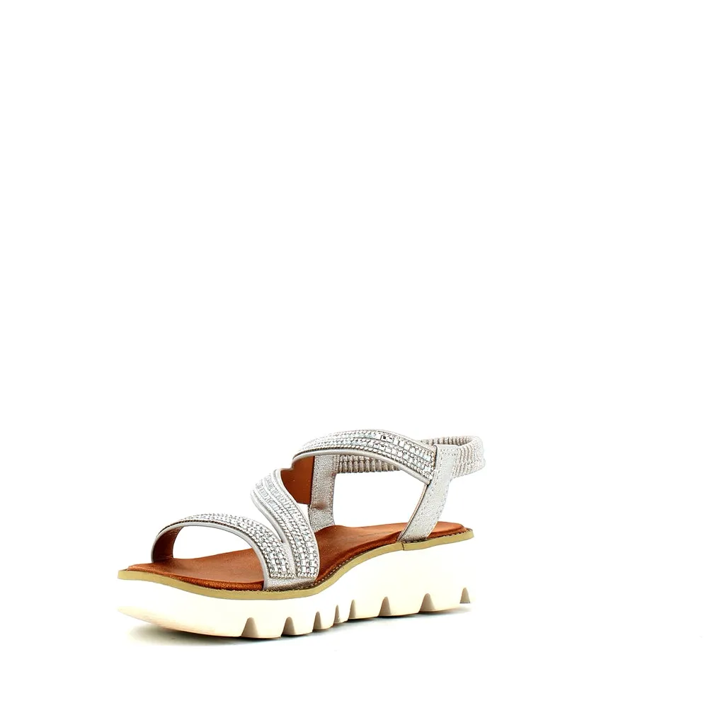 Heavenly Feet Fresco Sandal Silver
