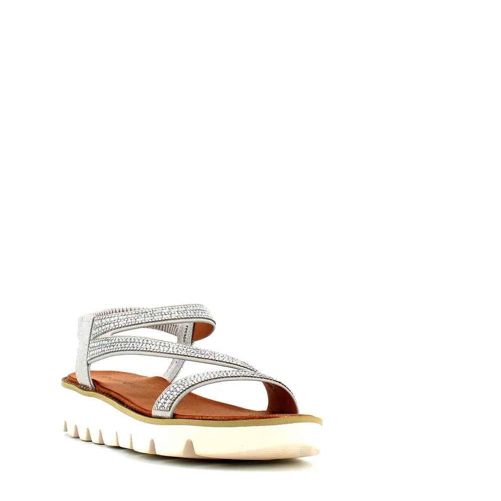 Heavenly Feet Fresco Sandal Silver