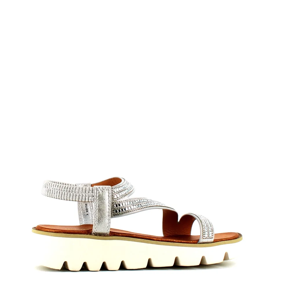 Heavenly Feet Fresco Sandal Silver