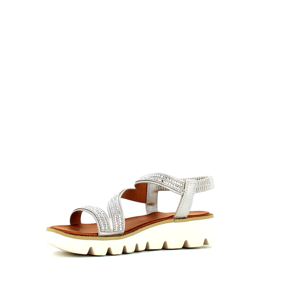 Heavenly Feet Fresco Sandal Silver
