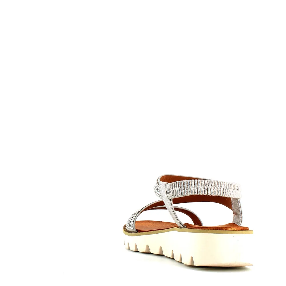 Heavenly Feet Fresco Sandal Silver