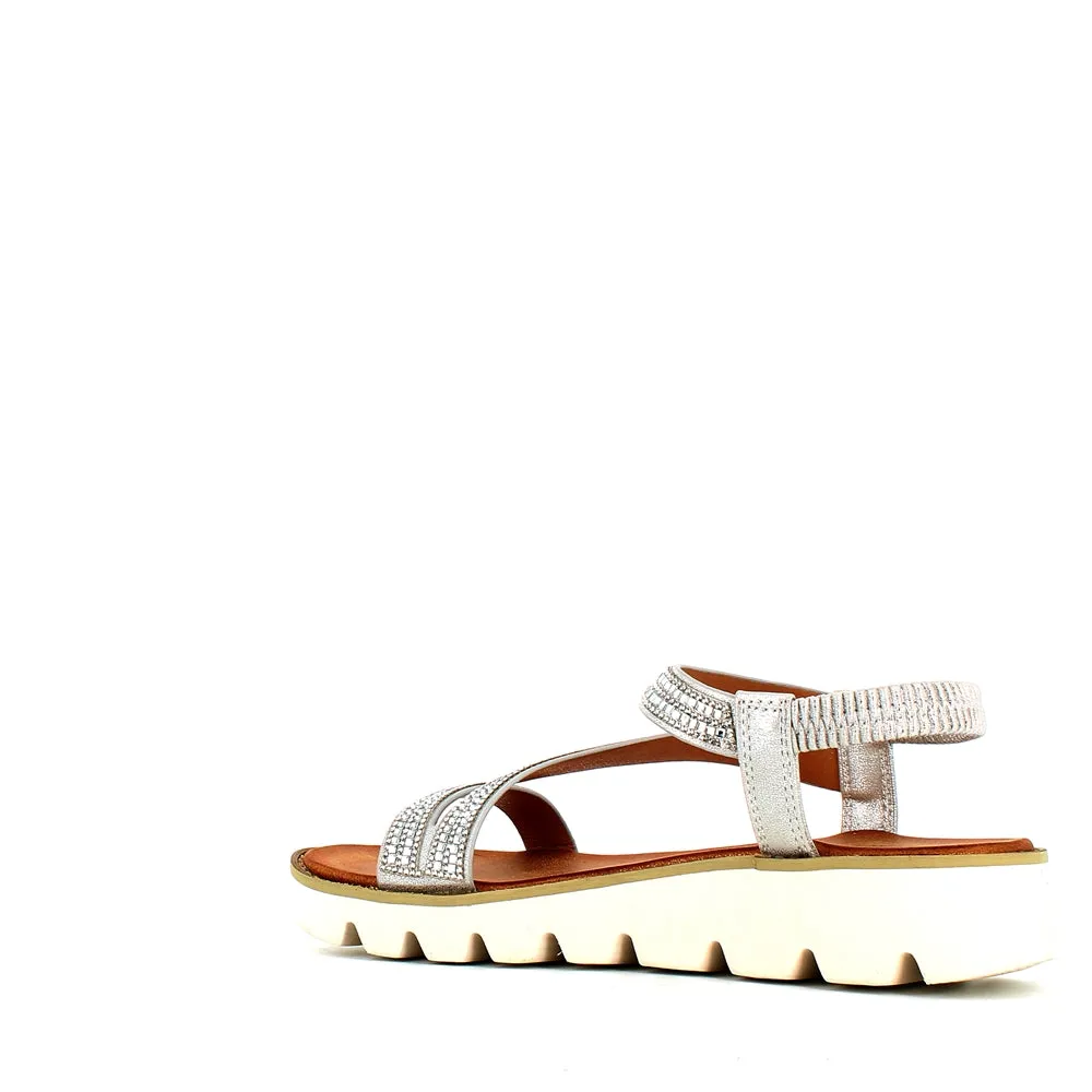Heavenly Feet Fresco Sandal Silver