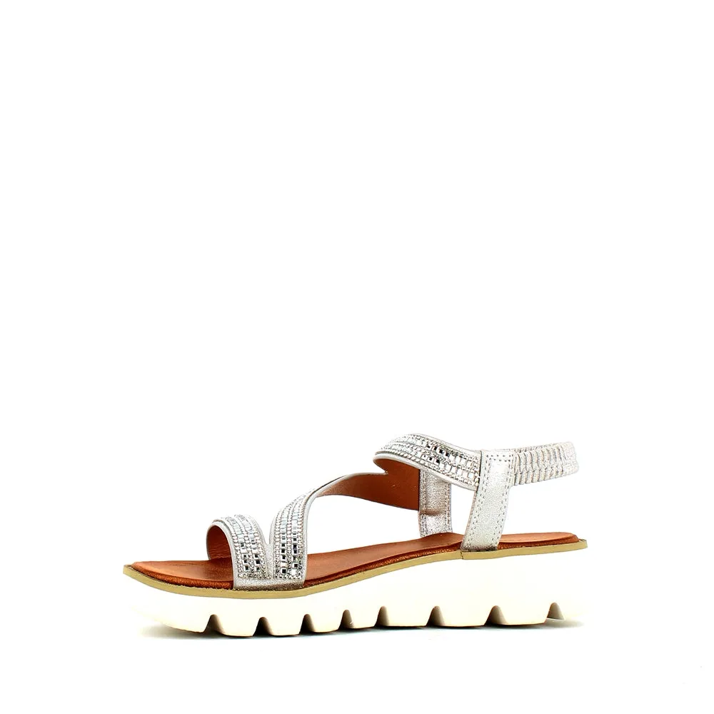 Heavenly Feet Fresco Sandal Silver