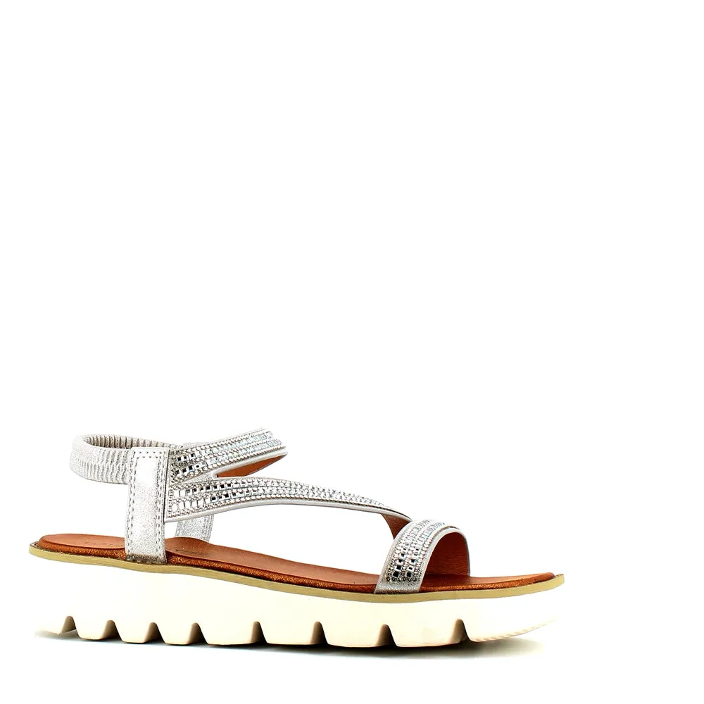 Heavenly Feet Fresco Sandal Silver