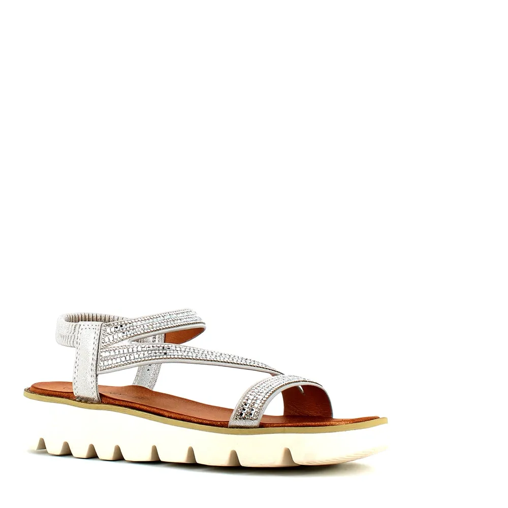 Heavenly Feet Fresco Sandal Silver